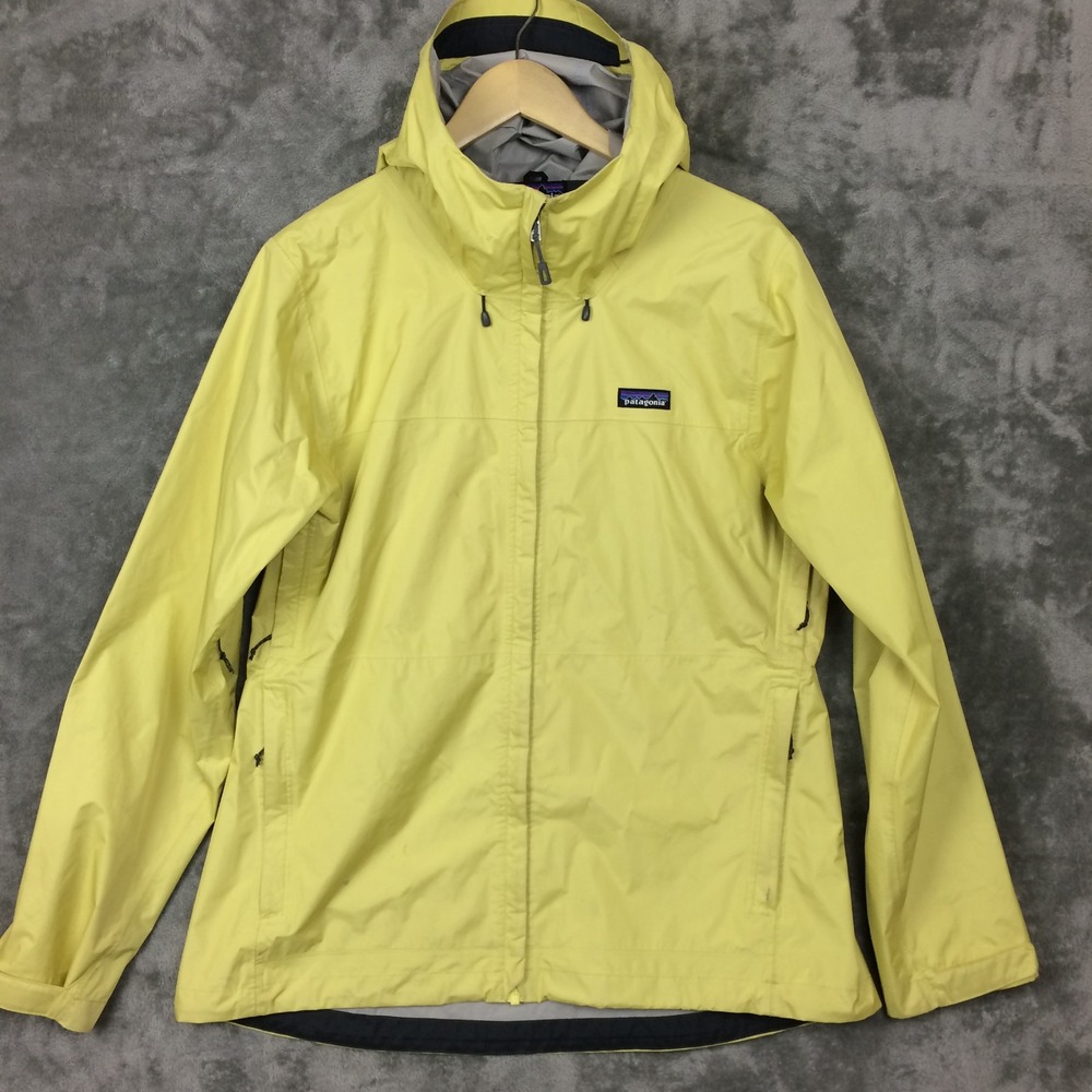 Patagonia Torrentshell H2No Rain Coat Jacket Womens XL Green Hood 83807